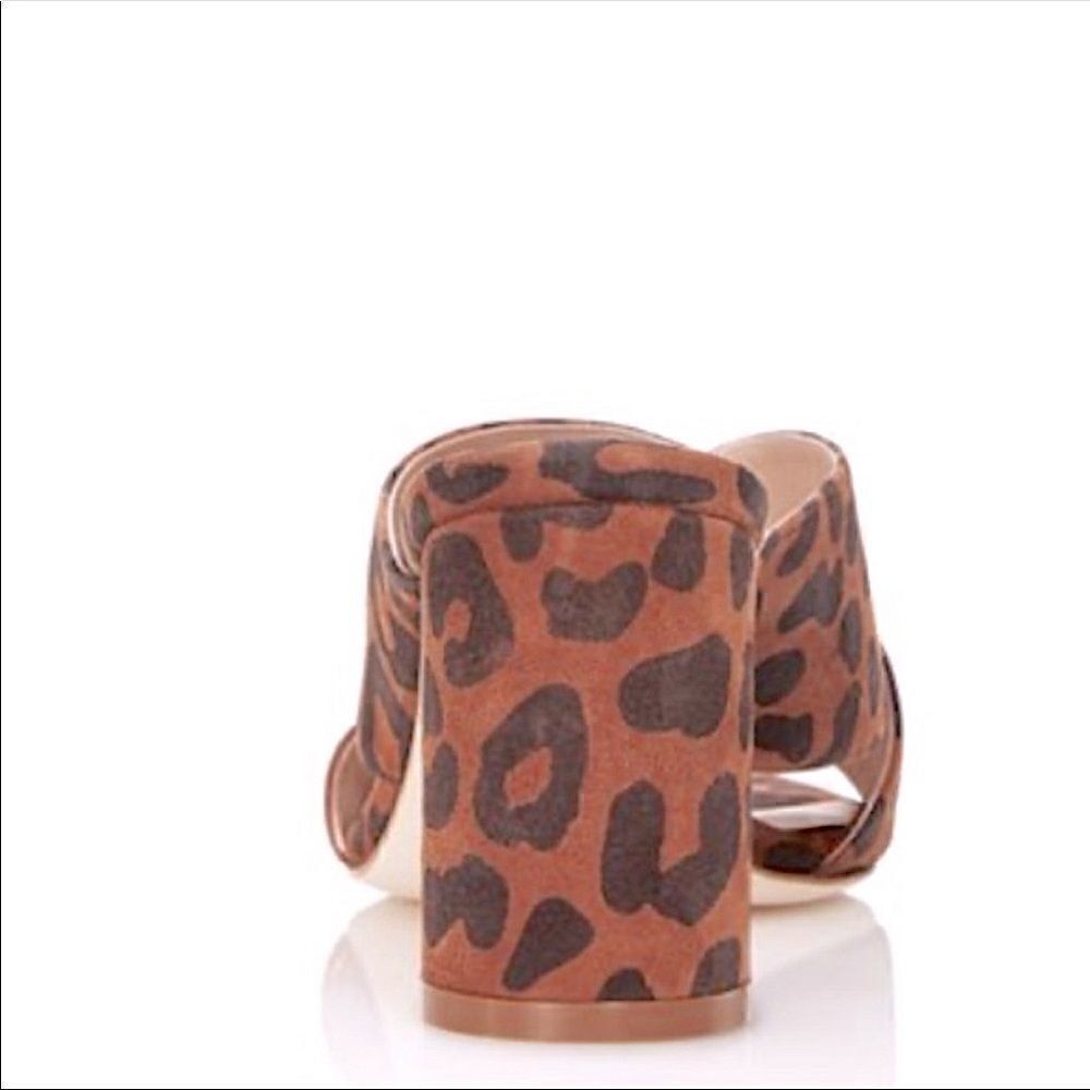 Stuart Weiztman Galene Leather Block Heel Slide N… - image 4